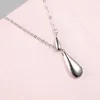 Nya ankomster 925 Sterling Silver Water Droppar Halsband Pendant Hot Sale Pure Silver Jewelry for Women L230704