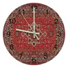 Wandklokken Vintage Bloem Bohemen Grote Ronde Lichtgevende Naalden Klok Decor Kamer Opknoping Ornamenten Decoratie Stil