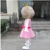 Costume da mascotte per ragazze della corona Top Cartoon Personaggio a tema anime Carnevale Unisex Adulti Taglia Tuta da esterno per festa di compleanno di Natale