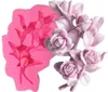 Bakning mögel sockerscraft rose blommor silikon mögel diy 3d fondant mögel cupcake tårta dekorera verktyg kakpolymer lera bakning tvålformar 230804