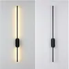 Applique Moderne Simple Long LED Chambre Chevet Europe Du Nord Salon De Luxe El