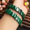 Strand klass topp naturlig malachite stenpärlor Braclet