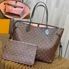 8A Tote bag Designer shopping bags Luxury purses Women leather Shoulderbag handbags Casual MM GM wallet crossbody makeup Composite clutch brown Checkers 40CM