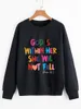 Women's Hoodies God Is Within Her She Will Not Fall Colored Sweatshirt Chiristian Pullover Faith Sweats Women Fashion Cotton Casual Vintage