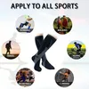 Sports Socks 3 Pairs Compression Man Woman Cycling Running Football Knee high Sport 2030 mmhg Diabetes Nursing Stocking 230814