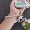 Cell Straps Charms Mobile Lanyard Short Wrist Strap Hand Beaded Shell Pendant Clip Type Pendant Hand Decorated Case Universal Loss Sling