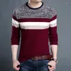 Męskie swetry Zachowaj 2023 Autumn Slim Fashen Men Homme Warm Pullover Spring Smart Casual Male Bottoming Shirt O-Neck Hombre