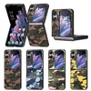 N2 Flip Camouflage Muster Design Klappschale für OPPO Find N2 Flip Anti-Rutsch-Streifen Handyhülle