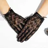 Five Fingers Gloves designer gloves leather glove ladies sheepskin lace winter mitten for women official replica Counter quality European size T0P quality 015A