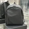 Top quality designer backpack Unisex fashion Men women travel backpack classic Silver printed nylon real leather adjustable shoulder strap school bag backpack