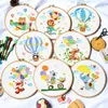 Chinese Style Products Balloon with Animals Embroidery DIY Needlework Needlecraft for Beginner Cross Stitch ArtcraftWithout R230804