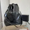 Trash Handbag Tote Bag Plain Garbage Crossbody Bags Borse con coulisse Borsa in pelle Tasca interna con zip Lettere di moda