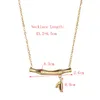 Pendant Necklaces Stainless Steel Women Men Couple Necklace With Simple Gold Color Link Jewelry Birthday Present