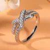 Cluster Rings Moissanite Ring For Women Wedding Band 925 Sterling Silver 0.311 D Color VVS1 Diamond Luxury Quality Jewelry Gift