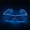 LED Light Up Glowing Glasses El Wire Neon Rave Glasses Lysande festglasögon Eyewear för födelsedag Halloween Xmas Party Bar Dekorativ leverantör