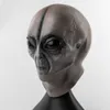 Máscaras de fiesta OVNI Máscara de calavera alienígena Cosplay Máscaras de látex de terror Casco Disfraces de Halloween Disfraces de fiesta Accesorios J230807