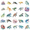 50 PCS Turtle Graffiti Stickers Marine Organism For Car Fridge Helmet Ipad Bicycle Phone Motorcycle PS4 Book Pvc Laptop DIY Decals Kids Toys Decor