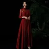 Ethnic Clothing Luxury 2023 Party Elegant Woman Suitable For Formal Parties Toast Gown Long A-line Evening Dresses