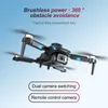 Drone 8K S150 Katlanır İHA HD Hava Fotoğrafçılığı Çift Kamera 15mins Uçuş Süresi Fırçasız Engel Kaçınma Quadcopter HKD230807