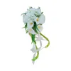 Decorative Flowers Wedding Bridal Bouquet Bridesmaid Holding Flower Artificial Toss Bouquets For Bride Ceremony Party