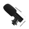 Microfoons Videocamera Microfoon op Sgun-microfoon voor DSLR Mobiele telefoons Mini-condensator 3,5 mm Vlogging-opname