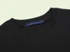 2023SS Herbst und Winter neues High-End-Baumwolldruck-T-Shirt Rundhals-Nähte Pullover Kurzarm Größe M-XXL Farbe Schwarz Weiß G76R