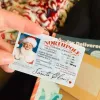 Plástico Santa ID Card Novidade Trenó Perdido Licença Voadora Caixa de Véspera de Natal Presente de Enchimento Papai Noel Carteira de Motorista CPA4698 1129