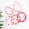 Braccialetti con ciondoli Makersland Vibrante alla moda Braccialetto con perline di vetro in pietra naturale multicolore Gioielli alla moda per ragazze Regalo per bambini