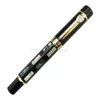 Fountain Pens Jinhao 650 Big Size Medium NiB Bright Pearl Green Sea Shell Pattern Writing Present Pen Pen Office School Home 230807