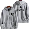 Heren Hoodies Heren Capuchon Print Casual Rits Bomberjacks Warm Pearly Gates Lange Mouwen Jassen Trui Jas 2023 Kleding