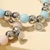 Strand 2pcsVintage Noctilucent Couple Bracelet Pour Femmes Mode Coeur Creux Perlé Boucle Magnétique Fleur Artisanat