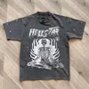 Hellstar Men's T-shirts de alta qualidade Mens Camiseta Designer Camisas para Homens Roupas de Verão Moda Casais Algodão Tee Casual Mulheres Manga Curta Tees Whi a2PM #