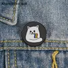 Pins Brooches Trans Pride cat Pin Custom cute Brooches Shirt Lapel teacher tote Bag backpacks Badge Cartoon gift brooches pins for women HKD230807