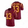 MENS Junior Seau USC Trojans Football Jersey Ed #9 Juju Smith-Schuster 43 Troy Polamalu 13 Caleb Williams USC Jersey