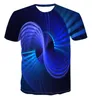 T-shirt da uomo Summer Fashion T-shirt con tecnologia 3D Abbigliamento stampato Top largo a maniche corte casual e divertente