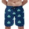 Shorts pour hommes planche d'été drôle Clound Sports Surf rafale de vent conception plage décontracté confortable troncs grande taille