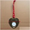 Christmas Decorations Sublimation Ornament Angel Wings Shape Blank Transfer Printing Consumables Supplies New Style Wholesales Drop De Dhjbo