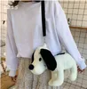 Avondtassen Cartoon Pluche Hond Vorm Handtas Portemonnee Schoudertas Meisjes Crossbody Vrouwen Meisje Gift