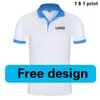 Polos pour hommes Polos d'été Chemises courtes Logo personnalisé Conception d'impression de broderie El Coffee And Milk Shop Waiter Supermarket Stores Tops