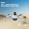 B6 브러시리스 원격 미니 GPS UAV (Manned Aerial Vehicle) 광학 흐름 접이식 원격 제어 장난감 4 K HD 비디오 장애물 피난 HKD230807