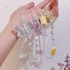 Mobile Lanyard Short Wrist Strap Hand-beaded Hand-held Pendant Women's Exquisite Pendant Anti-lost Sling Lanyard for Key