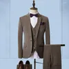 Men's Suits Style (suit Waistcoat West Pants) Korean Version Of Formal Fashion Slim Handsome British Wind High-end Three-piece Set