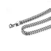 Chains Fashion Versatile Front And Back Hip Hop Personality Sonotrode Thick Chain Men's Stainless Steel Necklace
