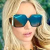 Okulary przeciwsłoneczne Trendester luksusowy projektant wielokolorowy kwadratowe okular