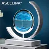 Modern Creative quicksand painting Table Lamp For Bedroom Study Office Bedside Decor Desk Light Home Decoration Art Table Lamp HKD230807