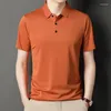 Camisetas de verano para hombre, camisetas tipo Polo para hombre, ropa holgada de manga corta, camiseta fina a la moda para hombre, camiseta informal de negocios para hombre 23