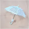 Fani Parasols Nowy damski styl zachodni Hollow Out kwiatowy koronkowy parasol manualna manualna manualna manualna manualna manualna fleur Parasol Ruffles Trim Romantic Dro DH27L