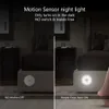 Other Home Decor PIR Motion Sensor LED Night Light USB Rechargeable Human Induction Kitchen Cabinet Bedroom Wardrobe Corridor Lamp 230807