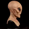Party Masks Halloween Alien Mask Scary Horrible Horror Alien Supersoft Mask Magic Mask Creepy Party Decoration Funny Cosplay Prop Masks New J0807