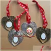 Christmas Decorations Sublimation Ornament Angel Wings Shape Blank Transfer Printing Consumables Supplies New Style Wholesales Drop De Dhjbo